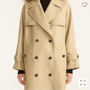J Crew Relaxed trench coat in cotton-canvas BA529